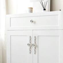 1 Pc Lvory White Gold Chrome Zinc Alloy Rose Flower Kitchen Cabinet Door Handles Drawer Knobs Furniture Wardrobe Cupboard Door Pulls Furniture Handle Hardware - Multicolor - View 7