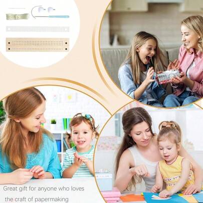 Tools Set With Punching Guide, Needles, Waxed Thread, Awl And Cradle, DIY Craft Kit