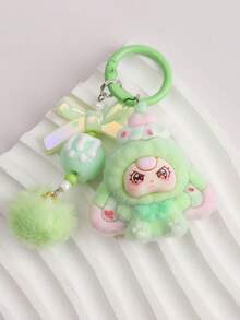1pc Cute Cartoon Dessert Keychain Bag Charm, Adorable Gift Idea, Suitable For Students And Daily Use