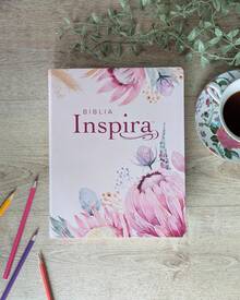 Biblia Inspira Ntv Letra Grande Con Filament Sentipiel Primaveral Imitación piel Texto grande biblia creativa moderna ilustrada de inspiración - Libro único - Ver 4