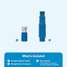 Hose Adapter Quick Connect Kit Connector And Adapter For Garden Hose Quick Connect Fittings Attachment For Sprinklers Nozzles And Accessories Blue - Ideal For Outdoor Watering Systems Easy Installation Durable Plastic Construction Compatible With Standard Garden Hoses Perfect For Gardening Lawn Care And Irrigation Applications - 愛水藍 - 查看 6