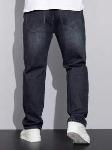 Men's Casual Black Jeans, Suitable For Office, Outdoor Camping, And Daily Wear. Wrinkle-Resistant, Stain-Resistant, Lightweight, And Portable. A Must-Have Gift For Holidays - Black - View 3