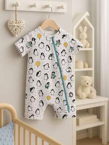 Set Of 3 Printed Short Jumpsuits For Boys - Multicolor - View 5