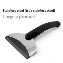 Car Snow Shovel – Stainless Steel Ice Scraper With Heavy-Duty TPU Blade, Winter Car Snow & Ice Removal Tool - Multicolor - View 11