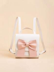 1 pieza Mochila mini de niña de primavera con diseño de oso lindo y de dibujos animados para niños y niñas, mochila escolar mini - Mochila - Ver 12