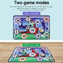 [Soccer Games Set] Helsort Soccer Ball Games Set For Youngsters | Indoor Outdoor Soccer Goal Target Toss Game For Backyard, Sport Toys Soccer Gifts For Boys Girls 3-5 6-8 8-12 Years Old Birthday Christmas