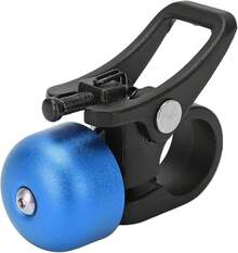 Timbre de Bocina para Manillar de Bicicleta, Aleación de Aluminio de Sonido Nítido de Timbre de Scooter Ligero para Scooter Eléctrico - Azul - Ver 7