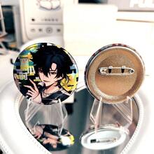 1pc,Link Click Anime Charm, MusicFes Dream Future Badge Cheng Xiaoshi Lu Guang Fashion Accessory, For Backpack Hat DIY Decoration Party Souvenir Gift, Young Group ACG Enthusiasts