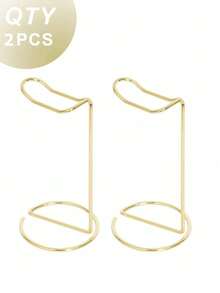 1pc Metal Headphone Stand, Desk Headphone Holder Suitable For All Headphone Sizes, Gold/Rose Gold/Silver - Multicolor - View 14