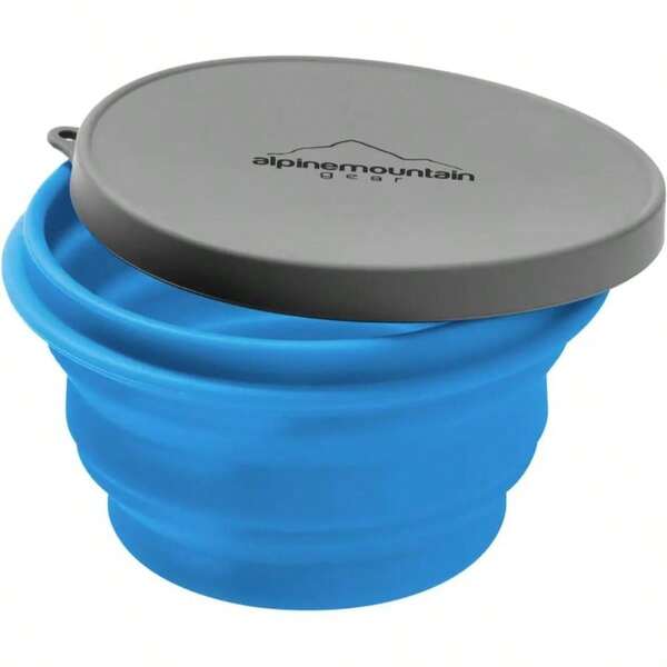 Collapsible Silicone Bowl With Lid Camping And Backpacking - Camping Dishware Essentials In Small/Medium/Large Made By Caddis Sports Medium Green