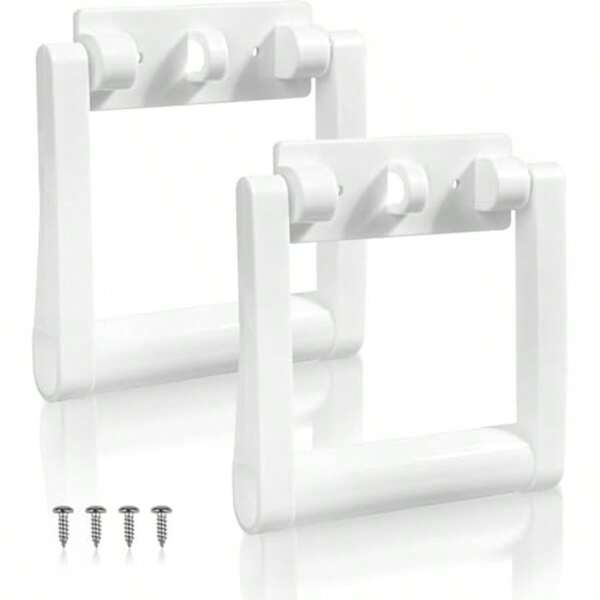 Cooler Handle Replacement Parts Kit - White Plastic Handles For Coolers 2-Pack - Includes Screws Fits 27-70 Quart