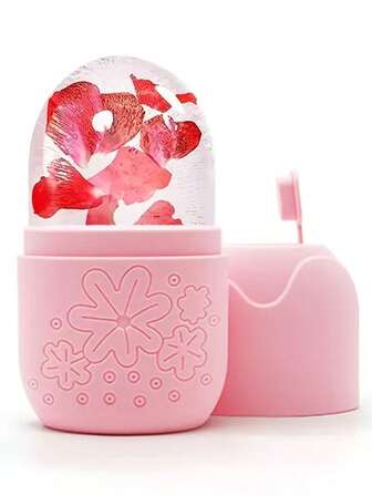 1 件冰面滚轮，用于缓解面部和眼部浮肿的冰面滚轮，面部按摩器轮廓和增强皮肤护理和光泽，冰面滚轮模具立方体