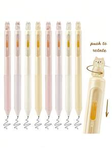 1pc Cute Cat Gel Pen - Pastel Pink/Beige/Black, Quick-Dry Ink, Ergonomic Grip, Smooth Writing For Office, School, Journaling - Ideal Gift For Cat Lovers & Stationery Enthusiasts, School Supplies, Playful Design, Durable Construction, Writing Instrument, Office Workers, Office Supplies, Stylish Pen, Highquality Ink, Gel Ink Pen, Pen, Kawaii Stationery, Pen For Writing, Student-Friendly Writing Pen Smooth Ink Flow, No Skips Economical Pack,Stationery, School Essentials, Gel Pens, Crafts, Coloring Supplies, Bible Study Kit, Nurse Pens, Funny Pens, Graduation Gifts, Christian Stuff, Nurse Essentials, Book Accessories, Birthday Gifts, Business Supplies, Christian Gifts, Office Desk Accessories, Office. - 彩色 - 查看 2