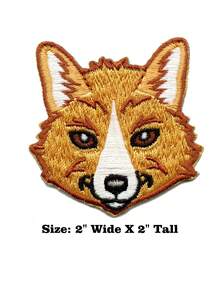 1 pieza Parche bordado con cabeza de zorro, para planchar o coser, para verano, escuela - Multicolor - Ver 10