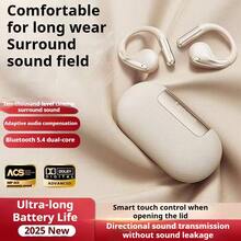 Cuffie Bluetooth Lenovo EA360: Bluetooth 5.4 senza fili, design con gancio per l'orecchio, lunga durata della batteria, adatte per lo sport, comfort e durata d'uso. - Sakura Bianco - Visualizzare 9