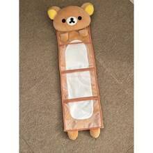 Cute Rilakkuma Wall Hanging Bag Cartoon Relaxbear Door Hanging Large Capacity Kawaii Student Dormitory Sundries Storage - A - Xem 5