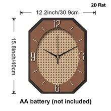 1 pieza Reloj de pared moderno minimalista y de diseño de moda, de movimiento de cuarzo súper silencioso, sin tic-tac, adecuado para la decoración de la sala de estar, la sala de música, el dormitorio, la cocina, la cafetería, regalo perfecto y decoración festiva