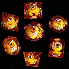 Xúc xắc D&D Eye Tyrant, Xúc xắc nhựa, Bộ xúc xắc đa diện cạnh sắc, Thích hợp cho xúc xắc D&D, D&D - Nhiều màu - Xem 3
