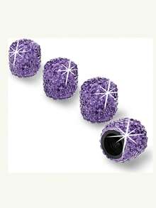 4pcs/2pcs Shiny Car Tire Valve Stem Caps, Diamond Sparkling Anti-Dust Car Wheel Tire Valve Stem Caps, Crystal Decor, Universal Shiny Wheel Valve Stem Exterior Accessories For Car, SUV, Bicycle, Motorcycle - Style a - View 26