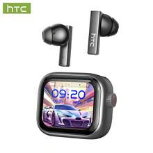 1 Pair HTC NE40 TWS Wireless Earbuds, Support 131 Language Translation, With HD LED Display And High-Fidelity Wireless Audio Quality. Suitable For Office, Workout, Study And More. Built-In Microphone. Birthday Gift Choice, Earbuds With Shock-Resistant Function. - Grey - View 2