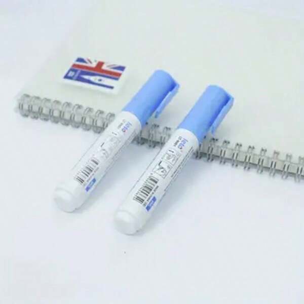 2pcs Thermal Paper Eraser, Privacy Protection, White Tip, Seamless Eraser, Cleaning Tool For Credit Card, Bank Card, Phone Bill, Courier Label, Household & Office Essential