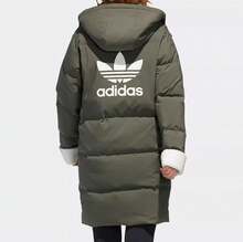 Adidas Chaqueta acolchada de plumón casual para mujer, nueva llegada para el invierno - Verde Oliva - Ver 4