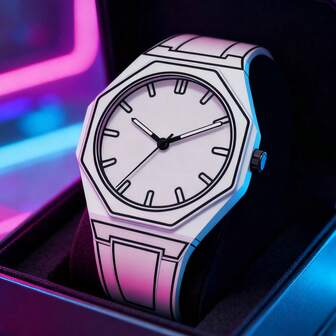1 件石英休闲时尚手表，适合各种场合，男女皆宜的绝佳礼物之选