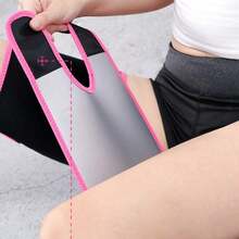 Cintura per cosce per sport e fitness domestici con ioni d'argento, cintura per gambe con chiusura a strappo regolabile, adatta per yoga e pilates quotidiani, per uomo e donna (confezione singola)