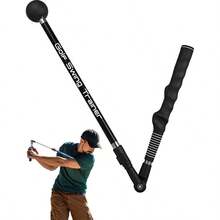 Swing Trainer Aid - Training Aid To Improve Hinge, Forearm Rotation, Shoulder Turna And Grip. Portable Collapsible Swing Trainer Equipped With Grip Trainer - 右黑 - 查看 2