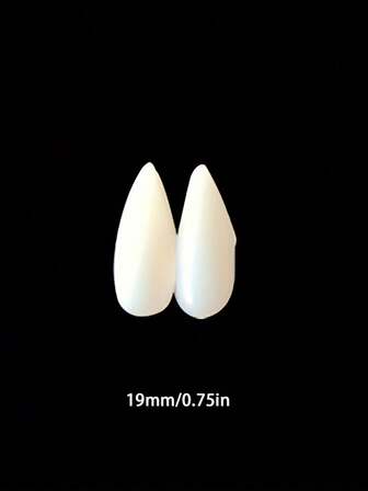 1 Pair Of Resin Fangs For Cosplay Props, Vampire Teeth, Zombie Teeth, Tiger Teeth, Christmas Costume Accessories