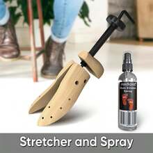 Medipaq Adjustable Shoe Stretchers With Spray – 2x Wooden Trees, Cedar Balls, Plugs &Amp; Storage Bag - ColorA - View 2