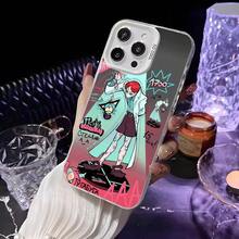 Funda de teléfono Anime P-Psychocuties Mimi para 17 16 15 14 13 12 11 Pro Max, cubierta blanca mate láser metálica aurora - z7 - Ver 10