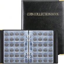 1pc 480 Pockets Leather Coin Collecting Album With Detachable Pages For Badge, Stamp, Coin Collecting Back To School,Back To School,School Supplies,Savings Plan,Biweekly Savings Plan,10000 Savings Plan,Savings Strategy