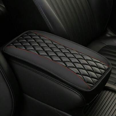 Car Accessories Sponge And PU Leather Armrest Pad Cover For Center Console