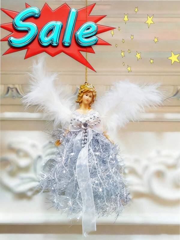 1pc, Christmas Tree Topper Angel Treetop Star, Scene Decor, Festivals Decor, Room Decor, Home Decor, Offices Decor, Theme Party Decor, Christmas Decor Christmas Decorations Winter