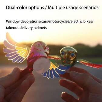 1 st kreativ flygande fågel bildekor, hängande ornament för bilmotorcykel, realistisk fågelfigur