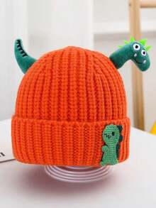 1顶婴儿可爱恐龙造型针织帽，秋冬季保暖 - 恐龍針織帽 - 查看 12