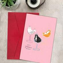 1pc, Funny Birthday Card With Envelope (12cm*17cm), Suit For Pet Owner, Cat/Dog Lover, Friend, Parent, Son & Daughter, Best Super Birthday Wishes, Unusual Items, Creative Birthday Greeting Card. Birthday Wishes For The Little Cats. - 彩色 - 查看 6