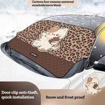 1 st snöskydd för vindruta, vinterfrostskydd, solskydd