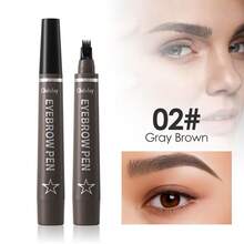 Clubday 4-In-1 Microblading Pen, 4 Colors Eyebrow Pencil With 4-Prong Tip For Natural Hair Strokes, Waterproof & Long-Lasting - 彩色 - 查看 12