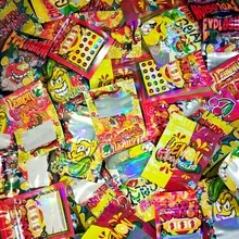 100pcs Vibrant Holographic Mylar Bags With Self-Sealing Zip Lock – 7x10cm Resealable Storage Pouches For Candy, Sweets, And Gummies | Colorful, Reusable Plastic Packaging With Clear Window, Candy Storage Bags - Multicolor - View 1