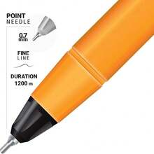 Azor Pin Point Assorted Pens 0.7 Mm - Blue, Red And Black - 10 Pcs - Multicolor - View 3