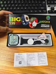 Smartwatch T800 Pro Max smartwatch 1 99 pantalla modo ocio modo deportivo varios colores opcionales reloj inteligente deportivo pantalla completa reloj digital seguimiento actividad - Blanco - Ver 9