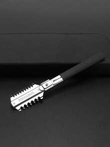 Dual-Sided Hair Thinning Comb, Stainless Steel Hair Trimmer Holder, Razor Double-Edged Hair Thinning Comb Hairdressing Tool - Multicolor - View 8