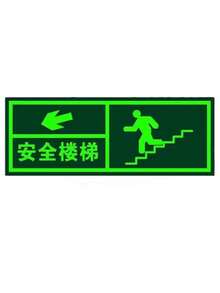 1pc Glow-In-The-Dark Emergency Exit Signs - Durable PE Material, Green Border & White Arrow, Fire & Evacuation Indicators For Workshops, Offices, Public Spaces, Workshop Safety Equipment|Luminous Signs|Green Bordered Signs