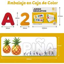 Juego de Abecedario Educativo de Ortografía en Español para Niños. Tarjetas Didácticas de Letras y Números. Material Montessori Didactico para Hogar y La Escuela. Adecuado para Niños de 3 a 8 Años - 1 - Ver 2