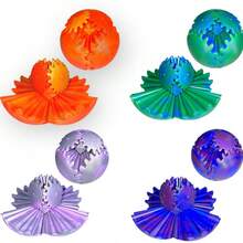 Minge rotativă imprimată 3D - Jucărie de relaxare și petrecere, minge rotativă extensibilă, bună pentru activități distractive, cadouri de sărbători, colecție de arte și meșteșuguri, perfectă pentru Halloween, Crăciun, Anul Nou - Plastic durabil, culori mixte - Multicolor - Vizualizare 3