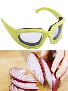 厨房切洋葱安全护目镜，防溅烹饪安全眼镜，男女通用防撕裂切洋葱护目镜，厨房烹饪烧烤清洁安全眼镜，无需用电，切洋葱护目镜，防溅烹饪护目镜，小型厨房安全工具 - 彩色 - 查看 9