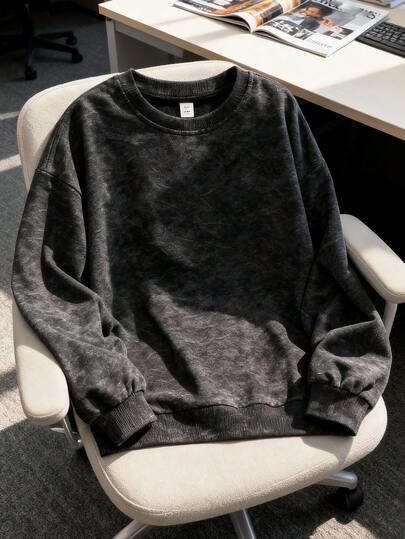 Teen Boy Casual Minimalist Snowflake Shape Long Sleeve Hooded Loose Fit Sweatshirt, Suitable For Autumn/Winter,Hooded Sweatshirt, Can Be Worn In Spring And Autumn, Shopping, School, Travel, Party Wear