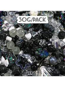 Bộ hạt nhựa acrylic, bộ hạt nhựa acrylic nhiều màu sắc để làm trang sức, tự làm vòng tay, vòng cổ, bông tai, móc khóa, mặt dây chuyền điện thoại, quà tặng tình bạn, đồ thủ công mỹ nghệ. - Bộ hạt Acrylic - Xem 18